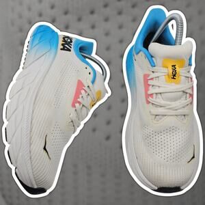 Hoka One One Arahi 7 Blac De Blanc Swim Day Womens 7.5 D Wide Running Shoes